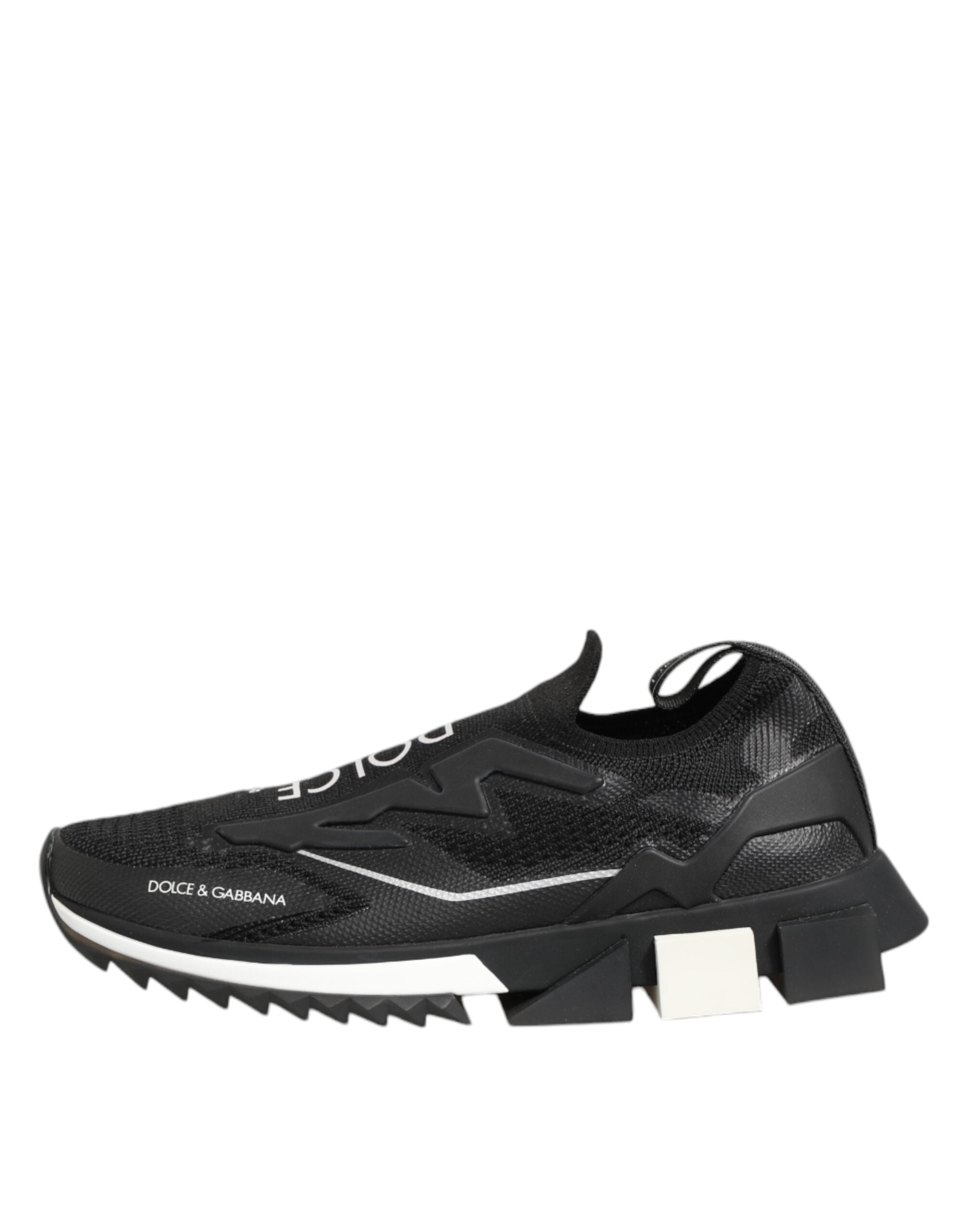 Dolce & Gabbana Black SORRENTO Sport Stretch Sneakers Shoes - Zeiniez