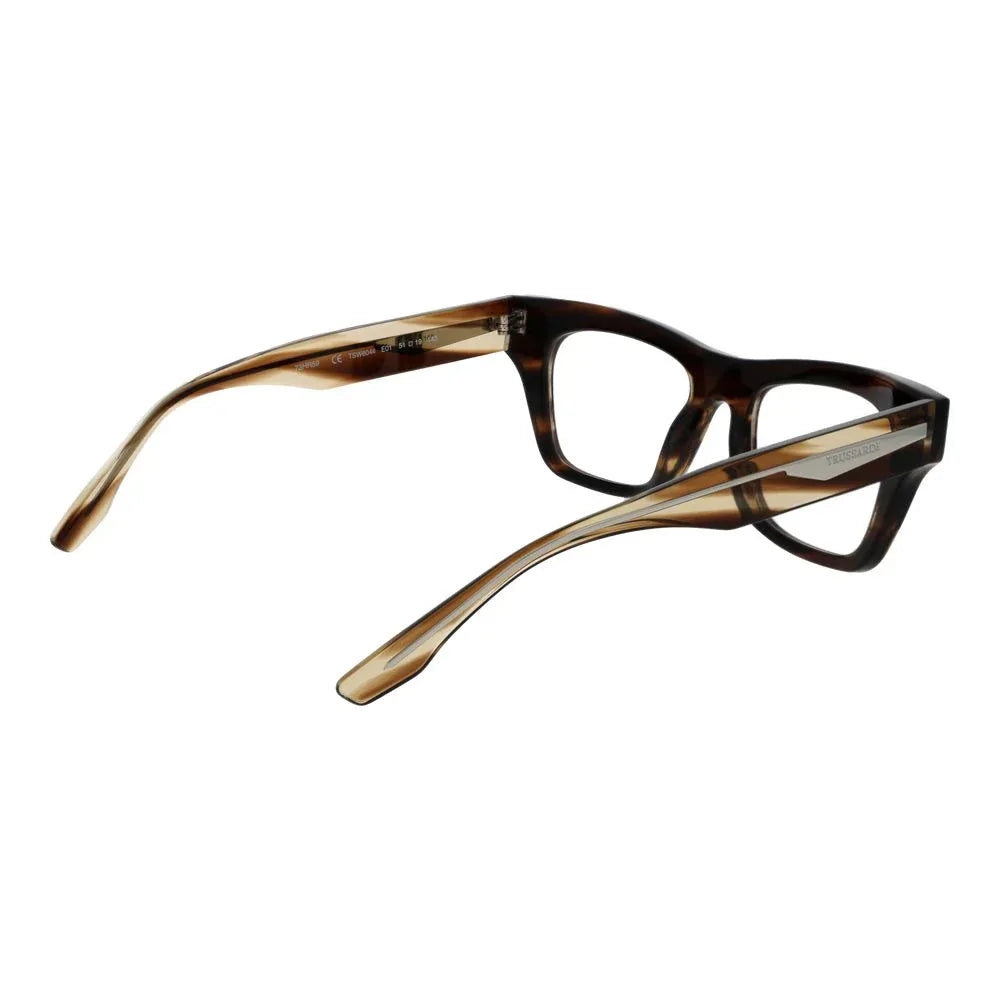 Trussardi Brown Acetate Glasses (Frames) - Zeiniez