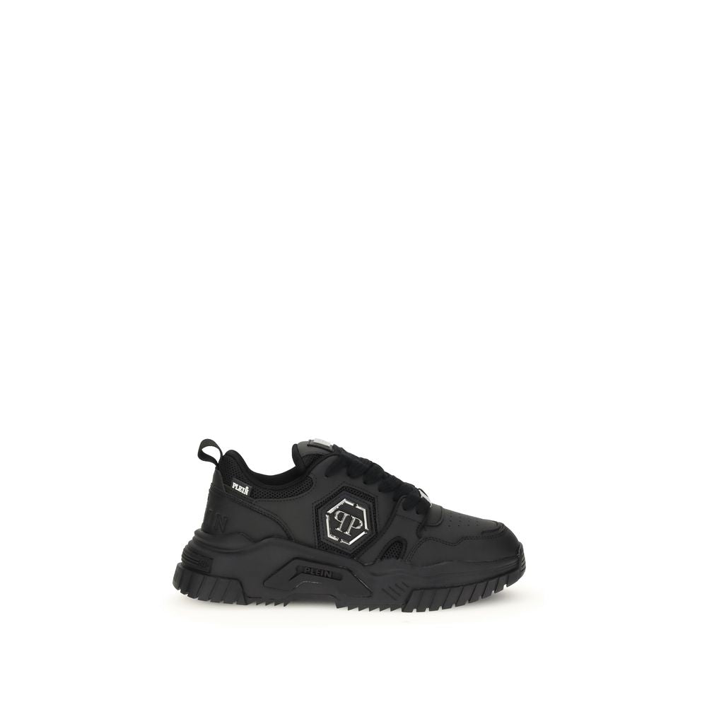 Philipp Plein Black Polyester Athletic Sneakers - Zeiniez