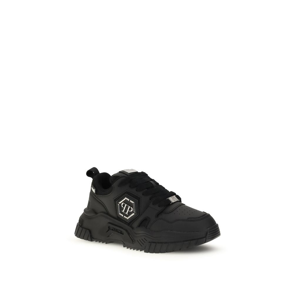 Philipp Plein Black Polyester Athletic Sneakers - Zeiniez