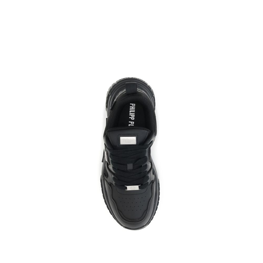 Philipp Plein Black Polyester Athletic Sneakers - Zeiniez