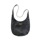 Valentino Garavani Black Leather Shoulder Bag