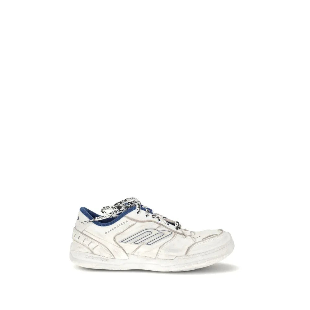 Balenciaga Gray Calf Leather Bos Taurus Athletic Sneakers - Zeiniez