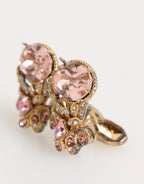 Dolce & Gabbana Gold Tone 925 Sterling Silver Crystal Accessory Cufflinks - Zeiniez