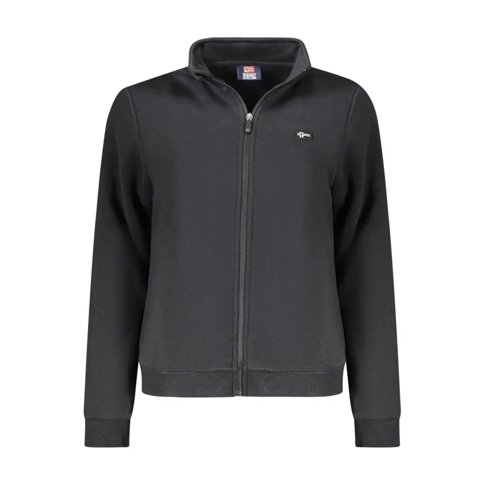 Norway 1963 Black Cotton Women Sweatshirt - Zeiniez