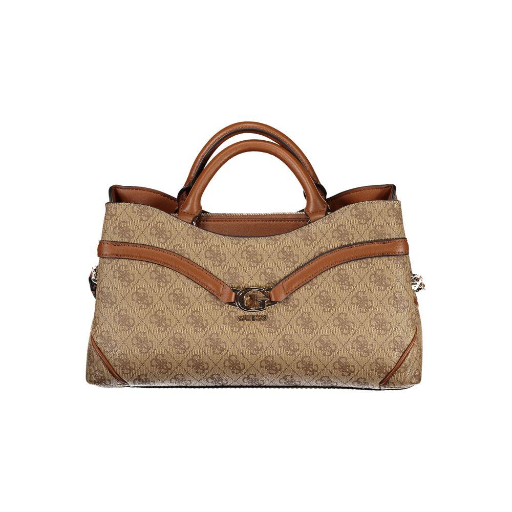 Guess Jeans Beige Polyurethane Women Handbag - Zeiniez