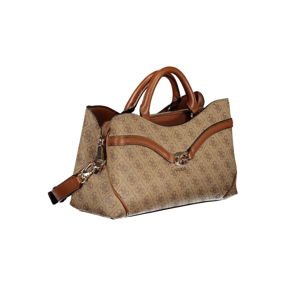 Guess Jeans Beige Polyurethane Women Handbag - Zeiniez