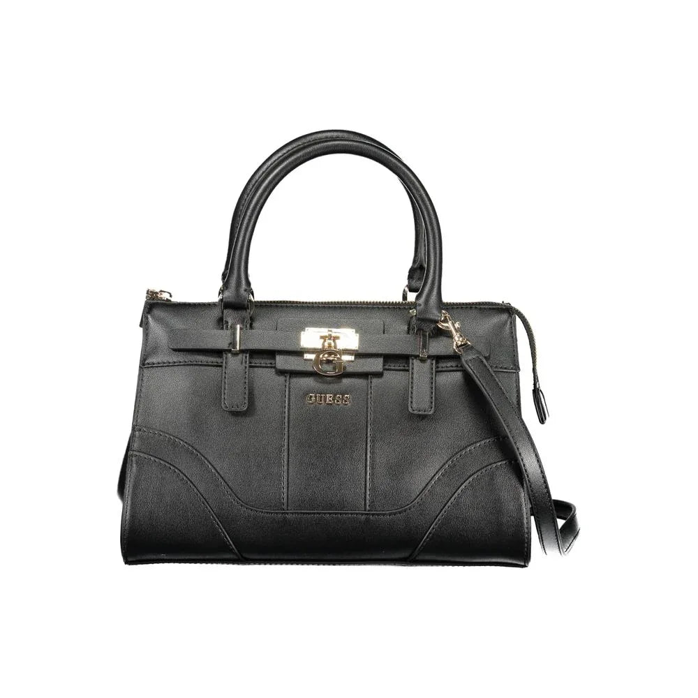 Guess Jeans Black Polyurethane Women Handbag - Zeiniez