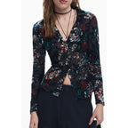 Desigual Nero Poliammide Women Shirt
