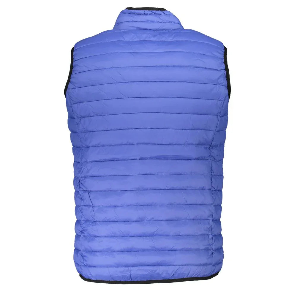Gianmarco Venturi Blu Poliammide Men's Gilet - Zeiniez