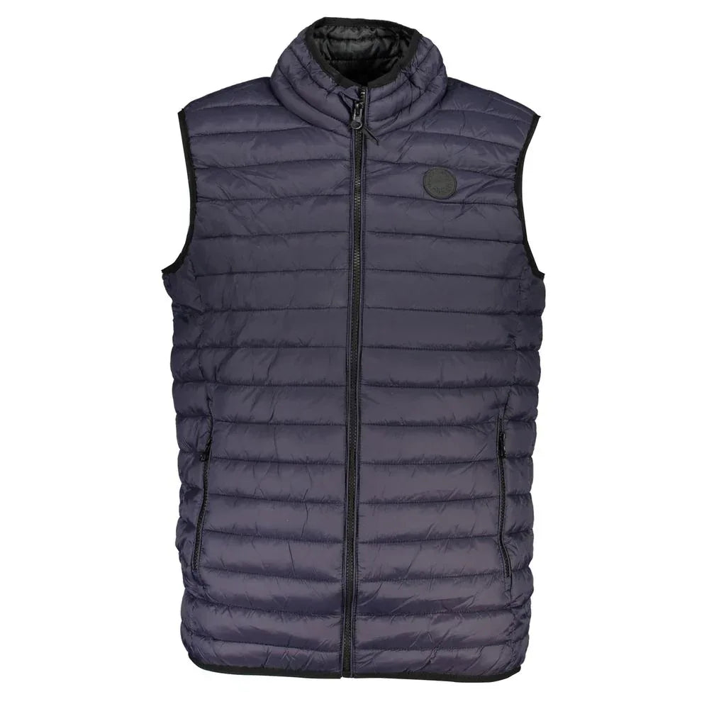 Gianmarco Venturi Blu Poliammide Men's Gilet - Zeiniez