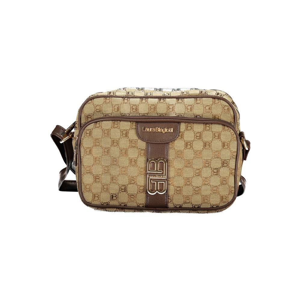 Laura Biagiotti Beige Polyester Women's Shoulder Bag - Zeiniez