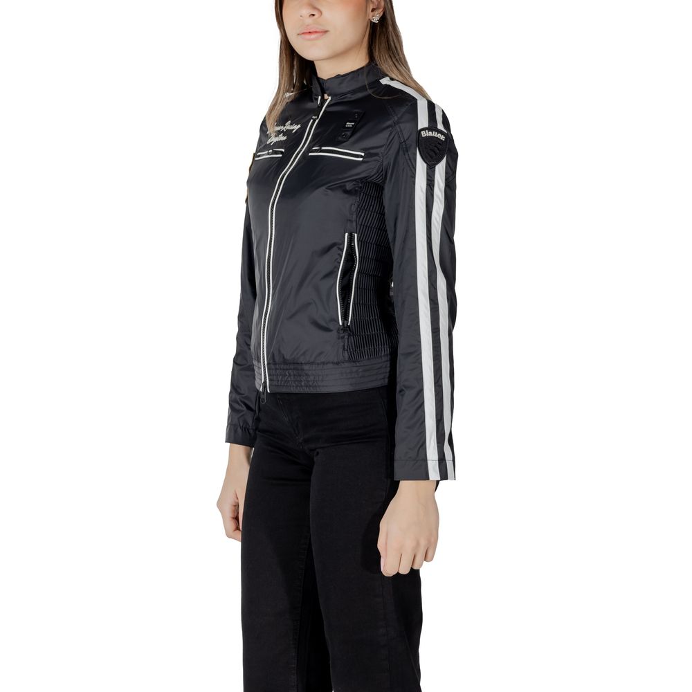 Blauer Black Polyamide Biker Jacket - Zeiniez