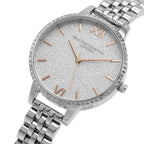 Olivia Burton Silver Stainless Steel Dress Watch