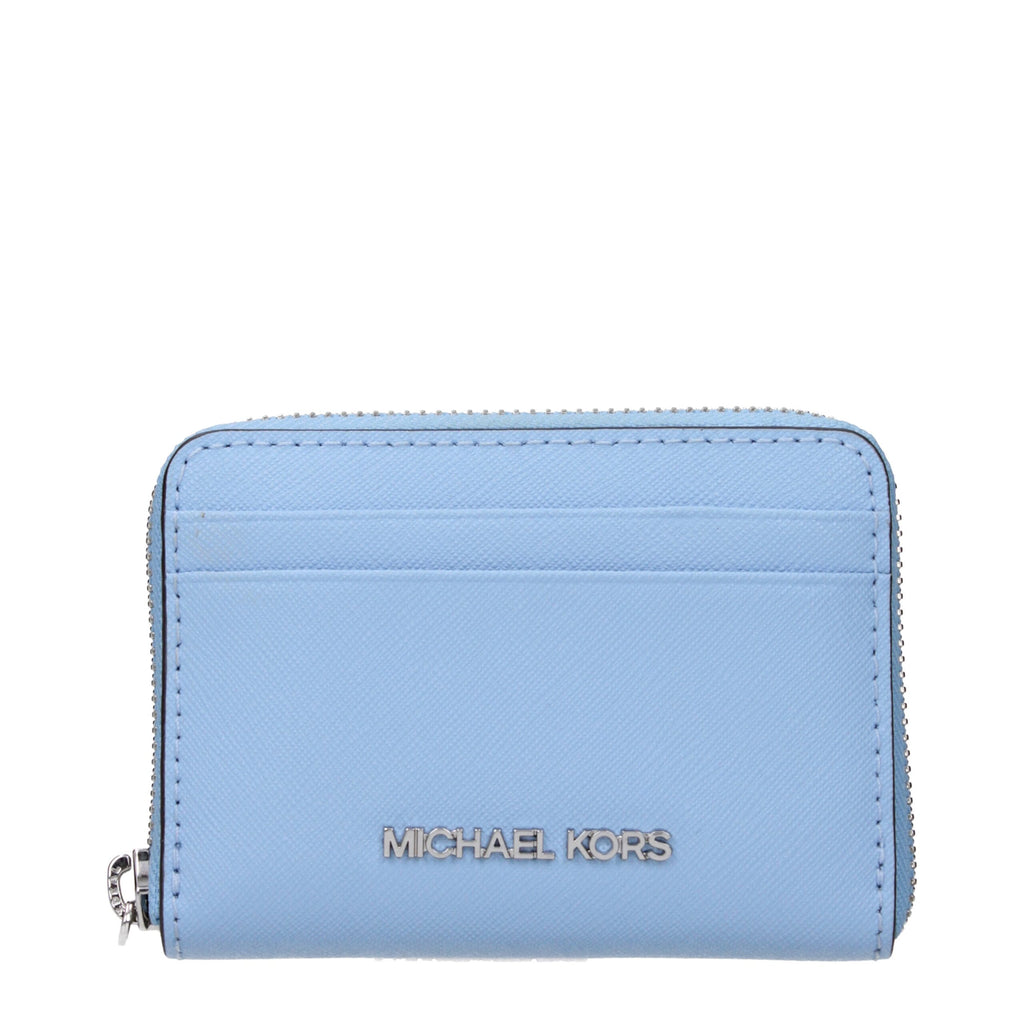 Michael Kors Light Blue Leather Cardholder