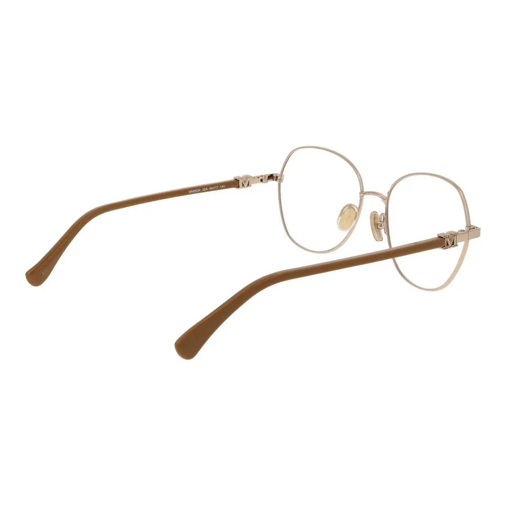 Max Mara Gold Metal Glasses (Frames) - Zeiniez