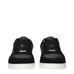 Jimmy Choo Black Leather Low Top Sneakers