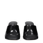 Jimmy Choo Black Leather Platform Sandals