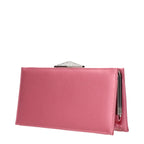 Jimmy Choo Pink Satin Clutch Bag - Zeiniez