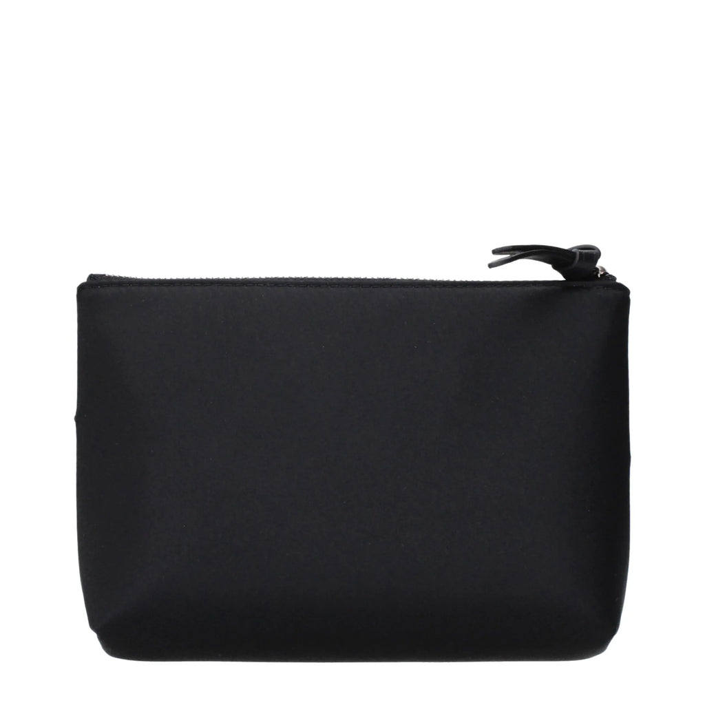 Jimmy Choo Black Satin Clutch Bag - Zeiniez