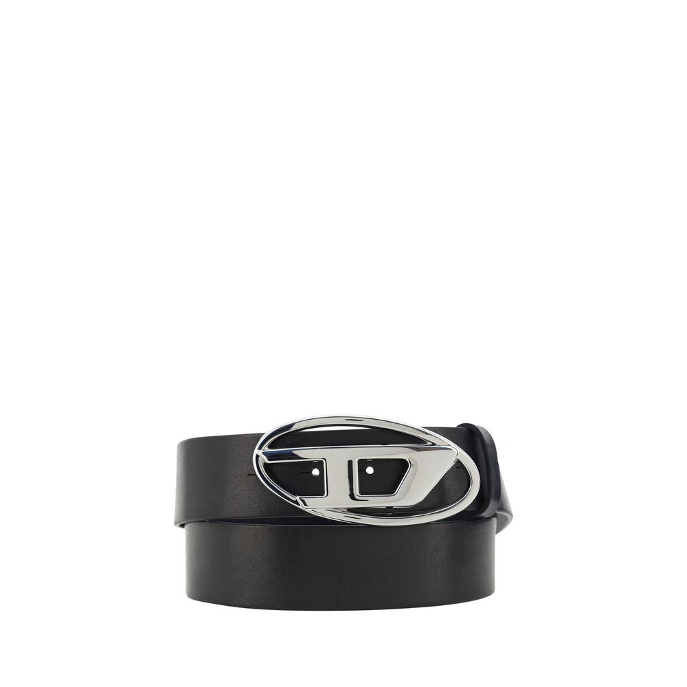Diesel Black Calf Leather Bos Taurus Regular Belt - Zeiniez