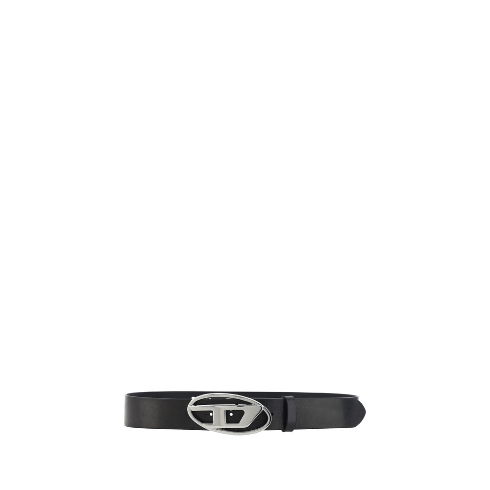 Diesel Black Calf Leather Bos Taurus Regular Belt - Zeiniez