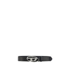 Diesel Black Calf Leather Bos Taurus Regular Belt - Zeiniez