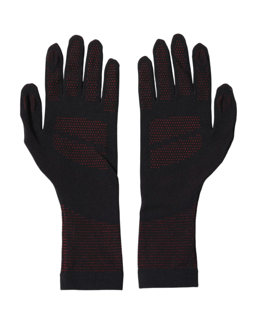 Dolce & Gabbana Black DG Logo Cotton Hands Mitten Men Gloves - Zeiniez