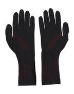 Dolce & Gabbana Black DG Logo Cotton Hands Mitten Men Gloves - Zeiniez