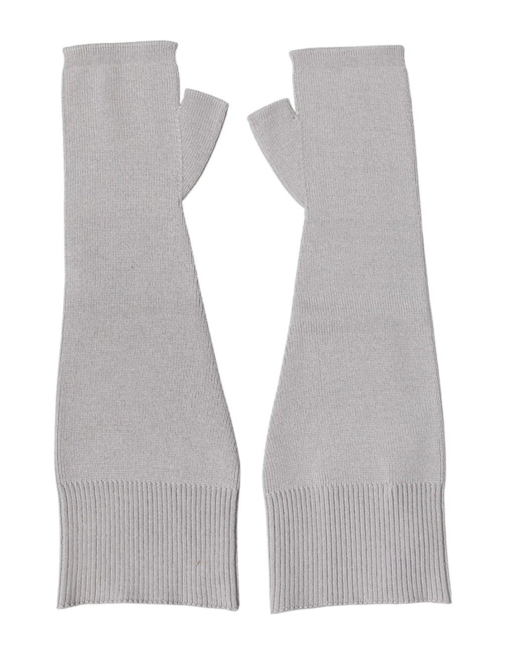 Dolce & Gabbana Gray Virgin Wool Knitted Fingerless Men Gloves - Zeiniez