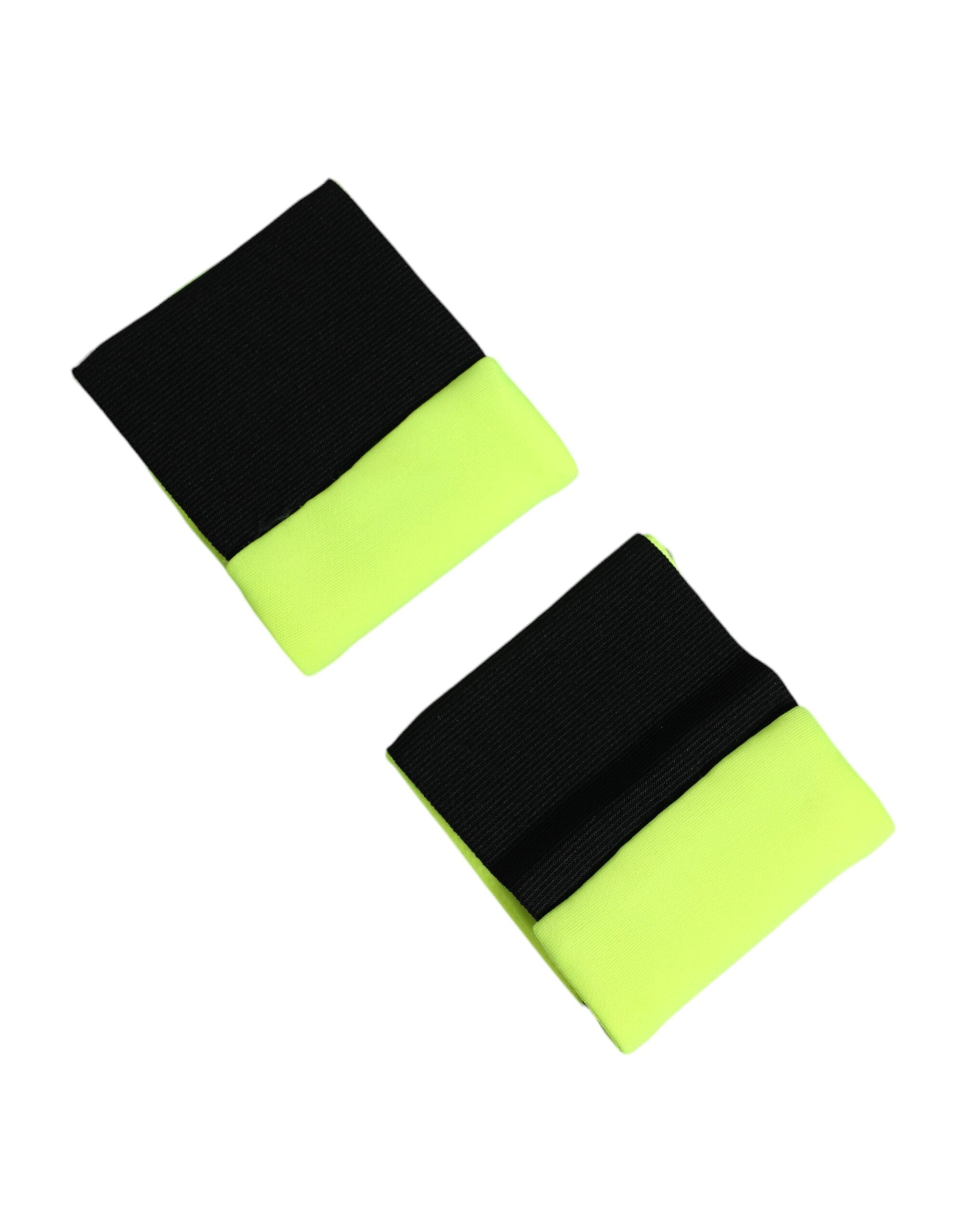 Dolce & Gabbana Yellow Green DG Logo Polyester 1 Pair  Wristband - Zeiniez