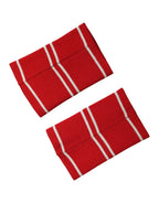 Dolce & Gabbana Red White DG Logo Cotton 1 Pair One SIze Wristband - Zeiniez