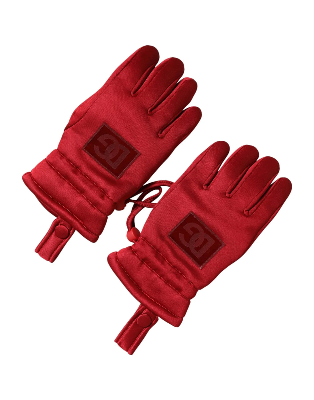 Dolce & Gabbana Red Viscose Motorcycle Biker Mitten Gloves - Zeiniez