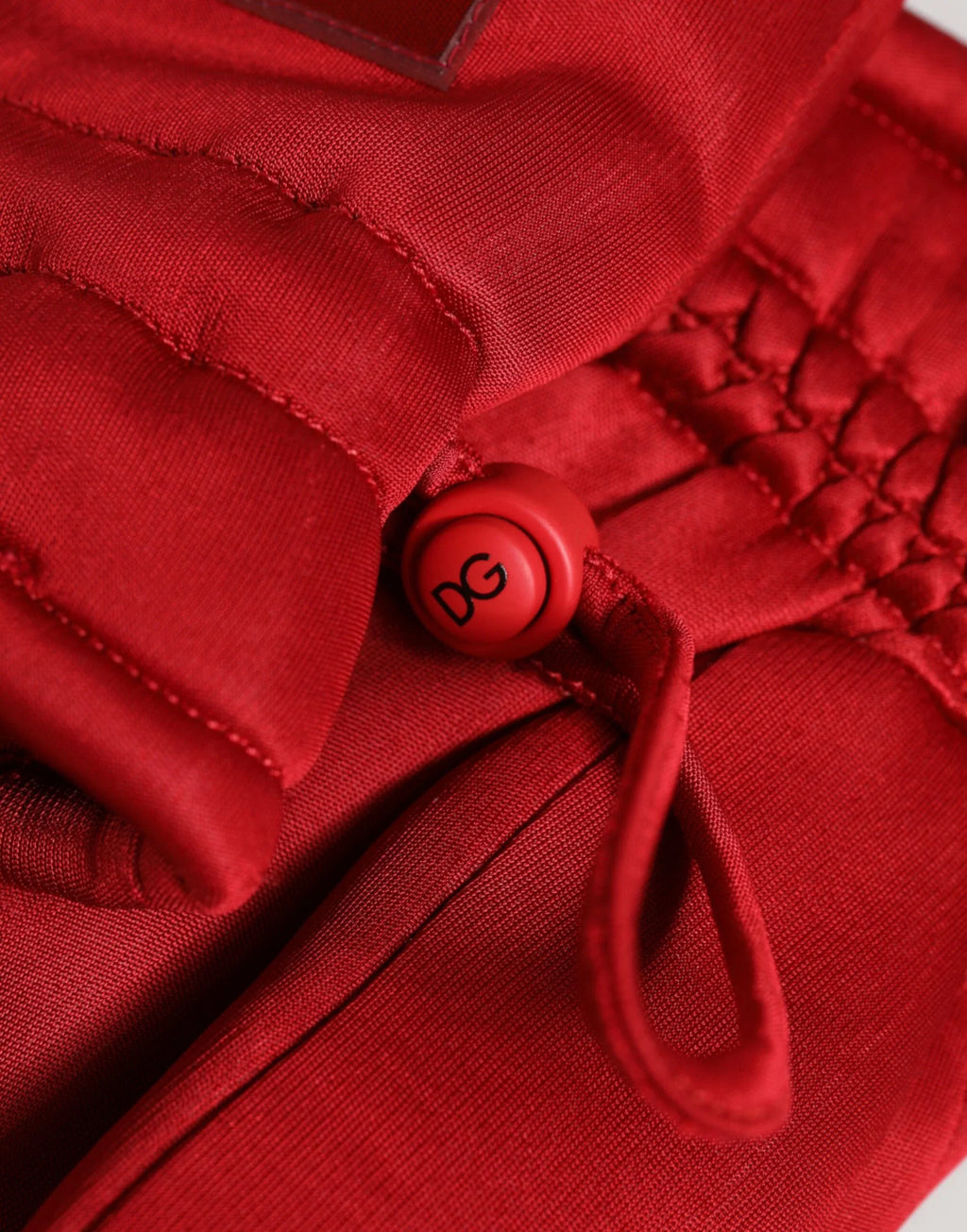 Dolce & Gabbana Red Viscose Motorcycle Biker Mitten Gloves - Zeiniez
