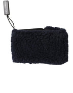 Dolce & Gabbana Black Wool Knitted Sweatbands Men Wristband - Zeiniez