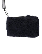 Dolce & Gabbana Black Wool Knitted Sweatbands Men Wristband