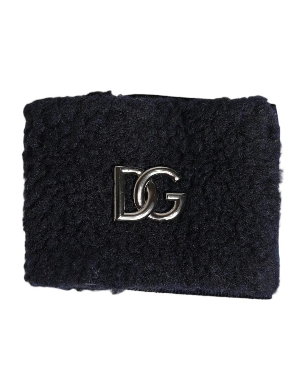 Dolce & Gabbana Black Polyester Logo Plaque Men One Size Wristband - Zeiniez