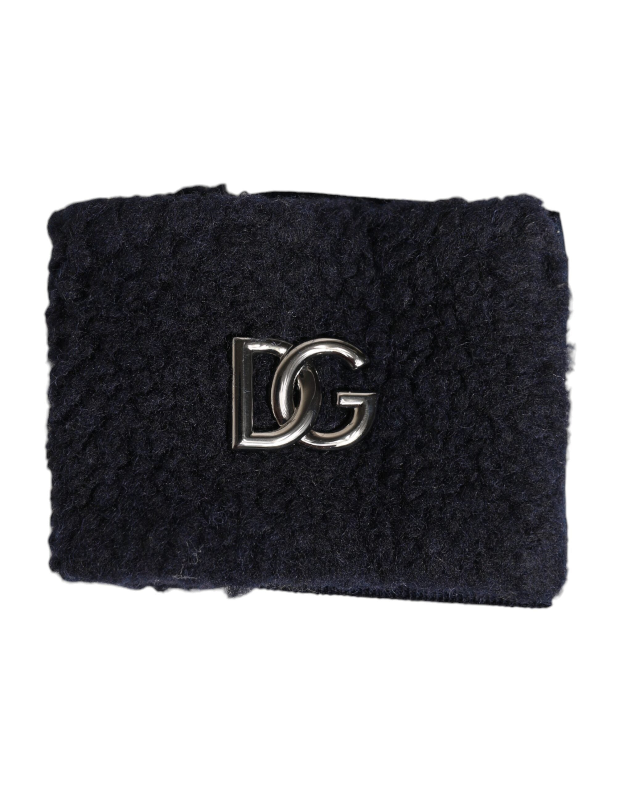 Dolce & Gabbana Black Polyester Logo Plaque Men One Size Wristband - Zeiniez