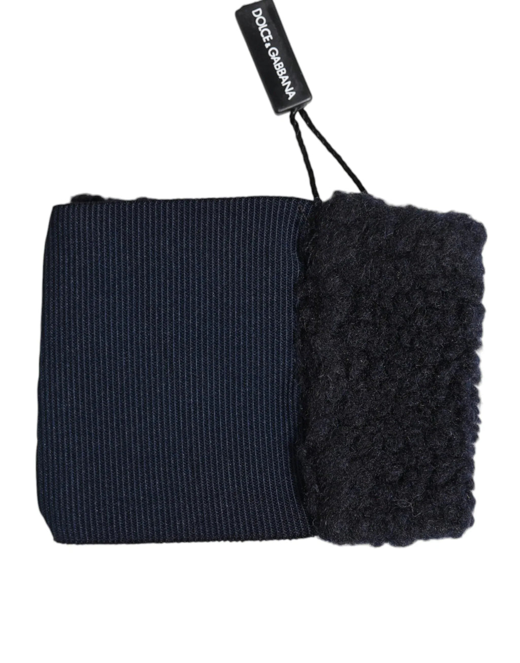 Dolce & Gabbana Black Polyester Logo Plaque Men One Size Wristband - Zeiniez