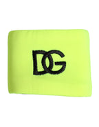 Dolce & Gabbana Yellow Green Silk DG Logo Men Wristband - Zeiniez