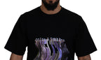 Dolce & Gabbana Cotton Black Printed Crewneck Tee T-shirt - Zeiniez