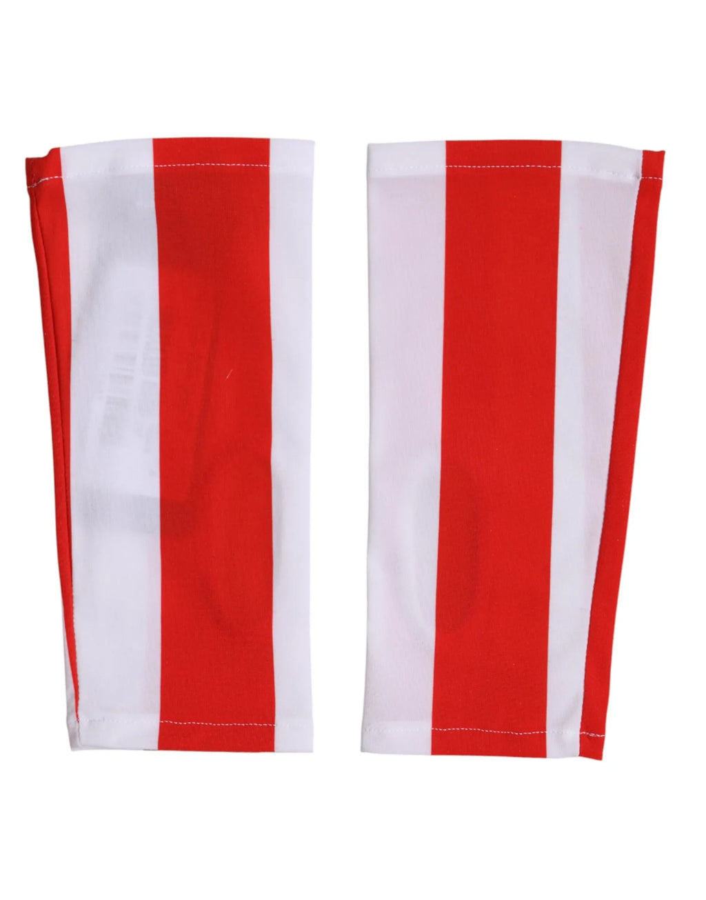 Dolce & Gabbana Red White Nylon Fingerless Wrist Length Gloves - Zeiniez