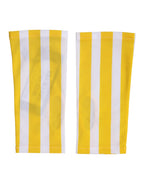 Dolce & Gabbana Yellow White Nylon Fingerless Wrist Length Gloves - Zeiniez