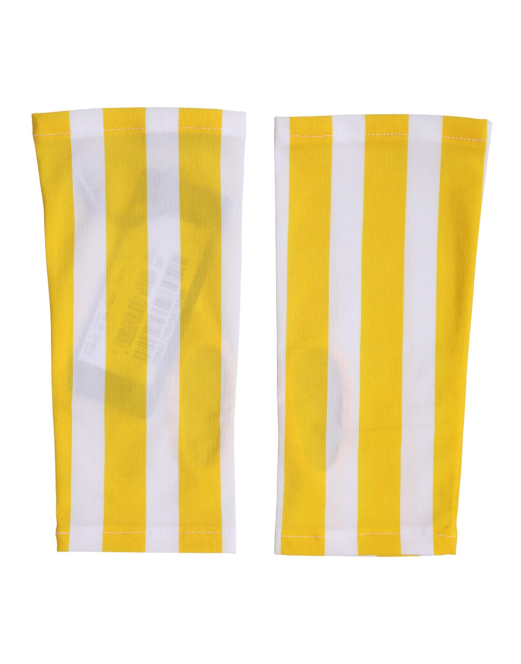 Dolce & Gabbana Yellow White Nylon Fingerless Wrist Length Gloves