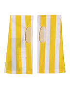Dolce & Gabbana Yellow White Nylon Fingerless Wrist Length Gloves - Zeiniez