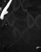 Dolce & Gabbana Black DG Logo Silk Men Long Sleeves Shirt - Zeiniez