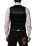 Dolce & Gabbana Black Polyester Dress Formal Waistcoat Vest - Zeiniez