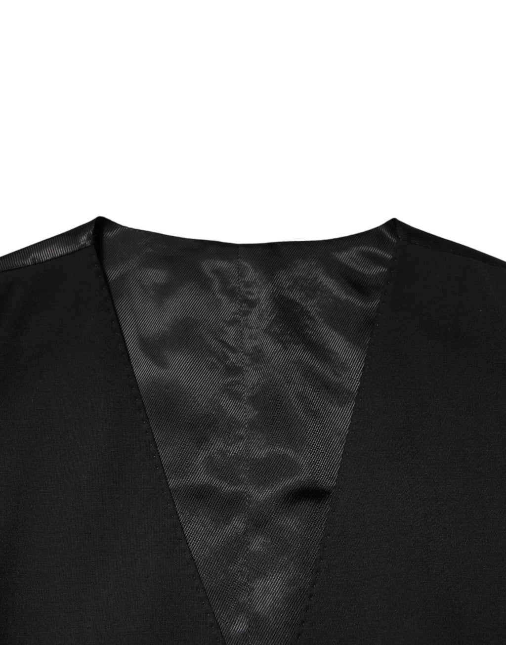 Dolce & Gabbana Black Polyester Dress Formal Waistcoat Vest - Zeiniez