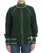 John Galliano Green Mock Zip Cardigan Sweatshirt Sweater Jacket - Zeiniez