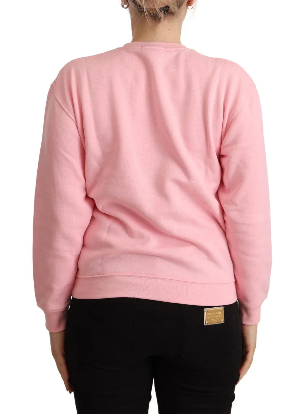 Philippe Model Pink Printed Long Sleeves Pullover Sweater - Zeiniez